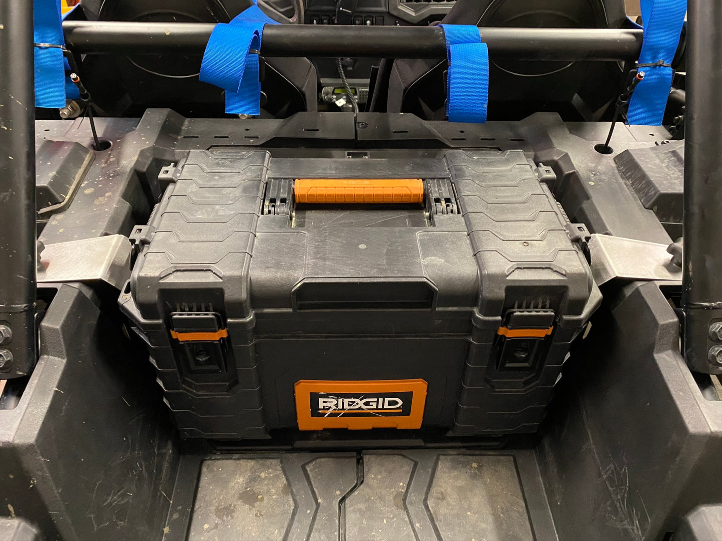 mount installed with tool box