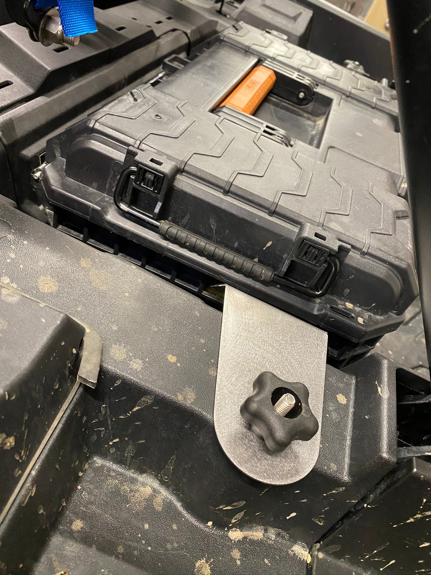 close up view of mount installation