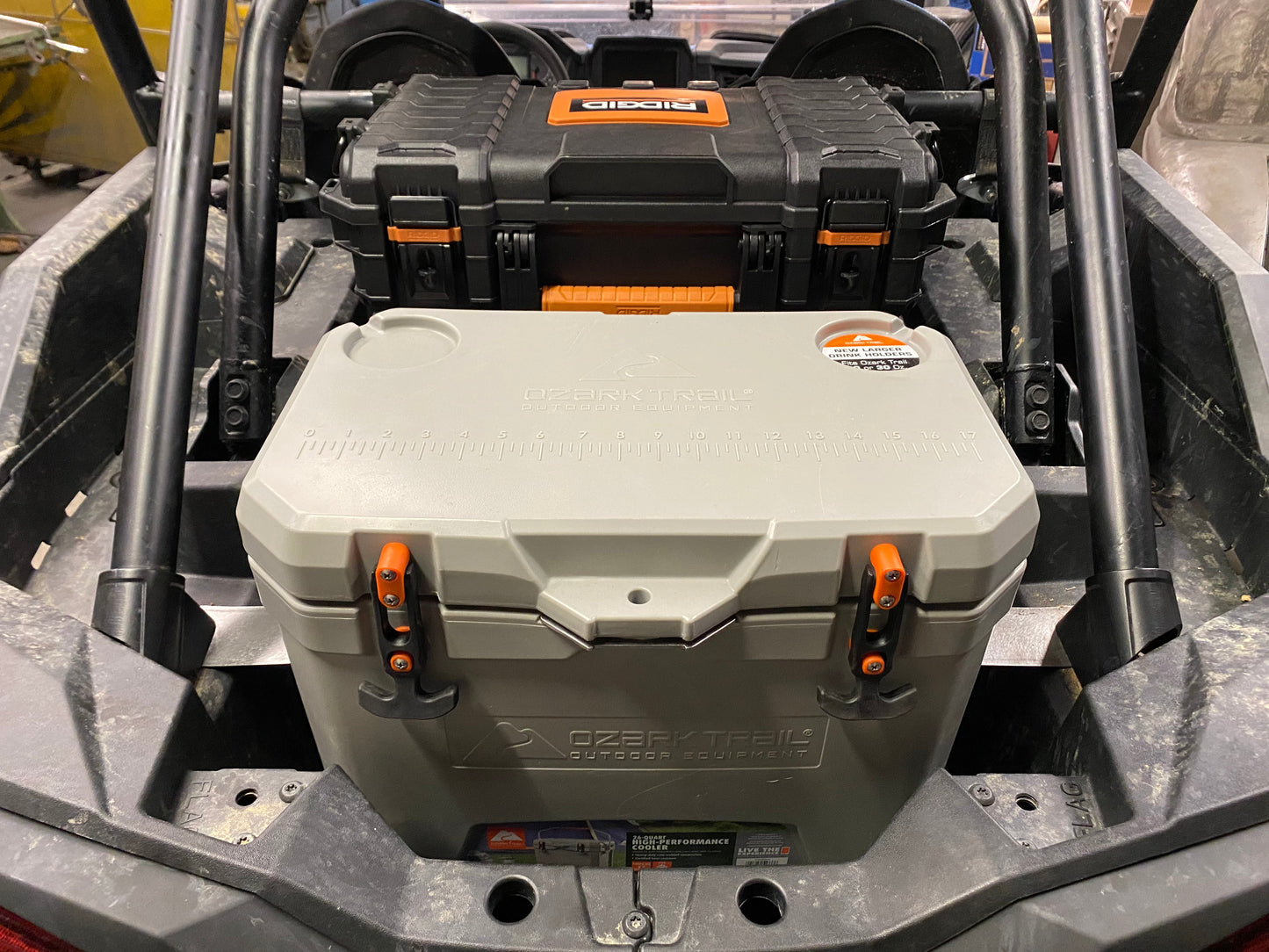 bracket installation with Ozark 26 cooler