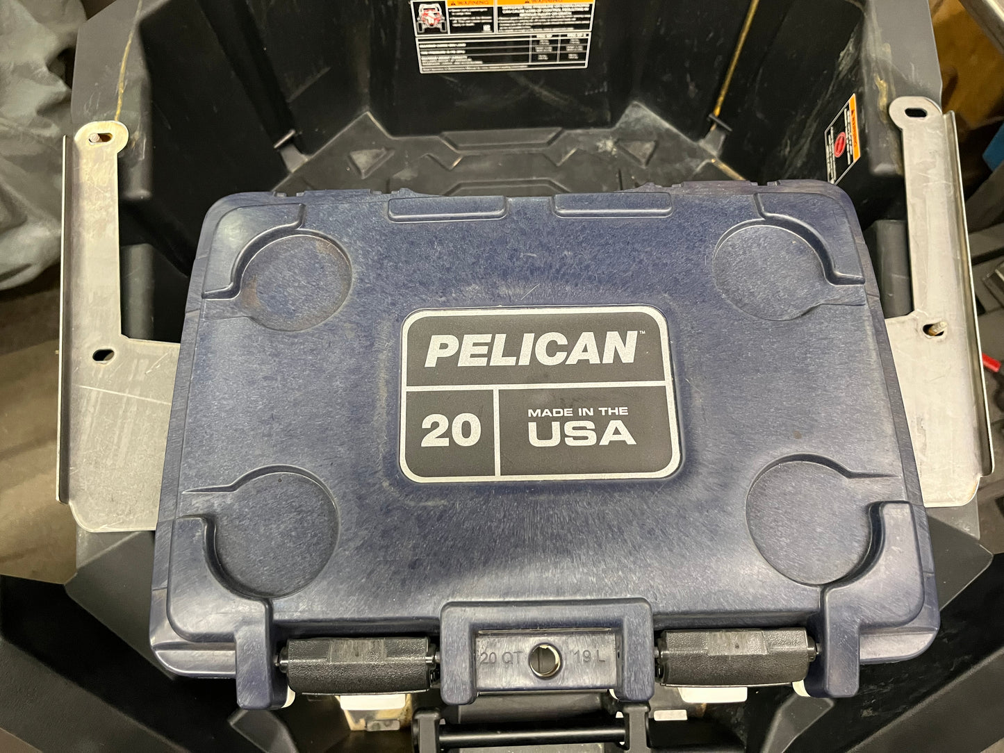 Pelican 20 Cooler bracket for *RZR PRO XP*  NEW re-DESIGN!!