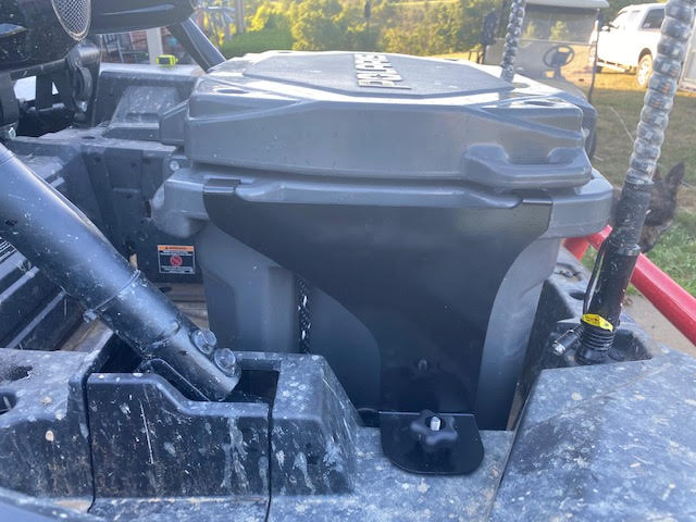 installed brackets with Polaris cooler